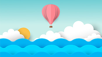 Air Balloon Minimal , air-balloon, minimalism, minimalist, artist, artwork, digital-art HD wallpaper