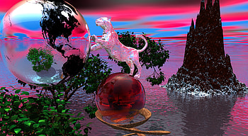 Playful Kitty, surreal, 3d, art, favorites HD wallpaper