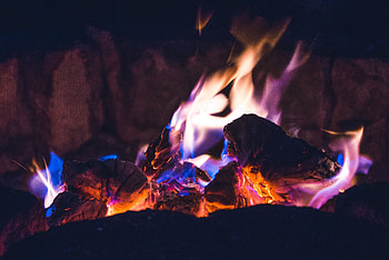 Fire, Bonfire, Dark, Shine, Light, Flame, Angle, Corner, Ash HD wallpaper