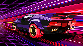 1980 Pantera Car Artwork, artist, artwork, cars, behance HD wallpaper