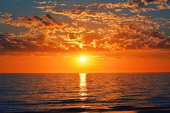 Sunset Clouds Hot Summer , sunset, clouds, nature HD wallpaper