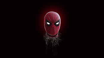 Spider Man Mask Minimalism , spiderman, superheroes, artwork, artist, minimalism, behance HD wallpaper