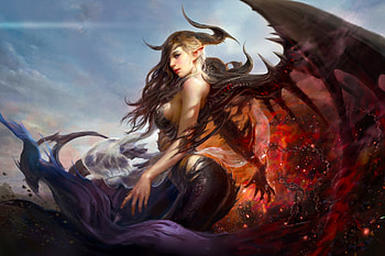 Unchained, wings, art, figure, girl, beautiful, character, woman, digital, fantasy, pretty, chains, female HD wallpaper