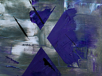 Abstract, Violet, Paint, Grey, Purple, Geometric, Canvas HD wallpaper