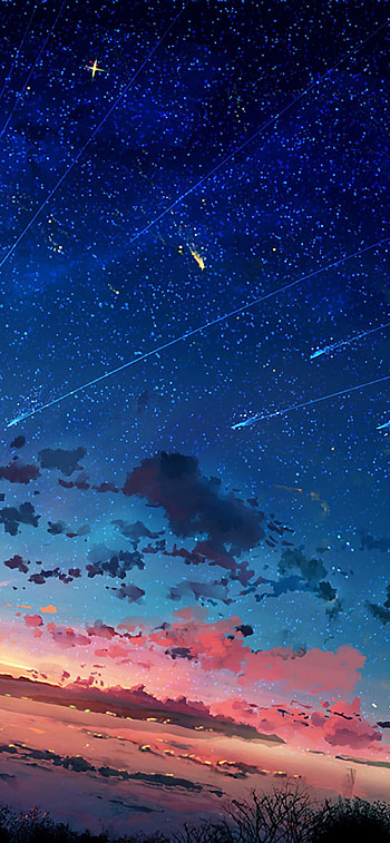 Anime Sky , Anime Night Sky HD phone wallpaper