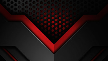 Down shapes, red-black holes, abstract HD wallpaper