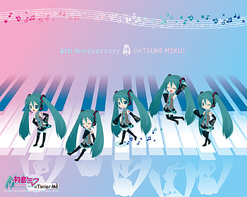 TinierMe Miku, miku, me, tinier, hatsune, tinierme, vocaloid, 4th HD wallpaper
