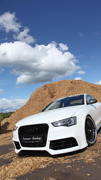 Audi, Royal White Audi HD phone wallpaper