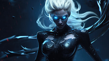 Spider Venom Elsa, superheroes, artist, artwork, digital-art HD wallpaper