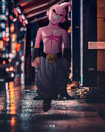 Kid Buu, maginbuu, dragonball, kidbuu, vegeta, goku, Anime, dragonballz HD phone wallpaper