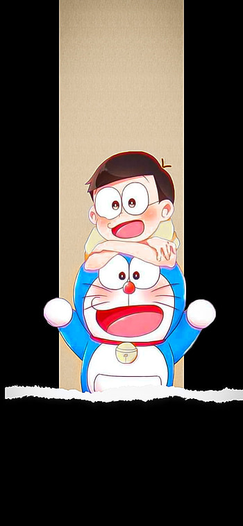 Nobita & Doremon, art, cartoon HD phone wallpaper