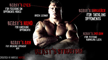 ... Brock Lesnar - The Beast Structure by MarcusMarcel HD wallpaper