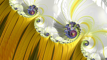 Trippy Psychedelic Fractal, trippy, psychedelic, trance, white, yellow, Abstract, fractal HD wallpaper