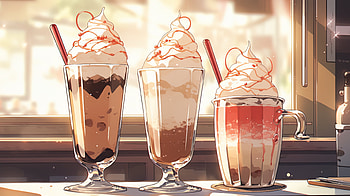 Decadent Coffee Milkshake Trio, Coffee Milkshake, food, milkshake HD wallpaper