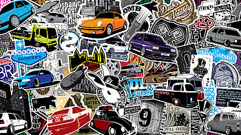 ... sticker bomb collage for ... HD wallpaper