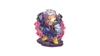 Cable Marvel Superhero Minimal , cable, superheroes, minimalism, minimalist HD wallpaper