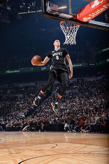 Zach LaVine, Chicago Bulls, Dunk HD phone wallpaper