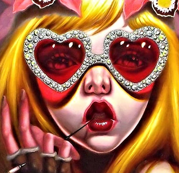Funny Face, Painting, Face, funny, Glasses HD wallpaper