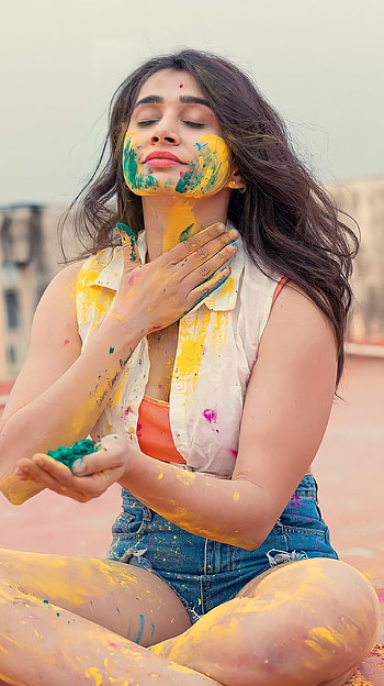 Apoorva alex, happy holi HD phone wallpaper