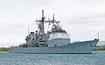 USS Lake Erie, , vector art, CG-70, guided-missile cruisers, United States Navy, US army, abstract ships, battleship, US Navy, Ticonderoga-class, USS Lake Erie CG-70 HD wallpaper