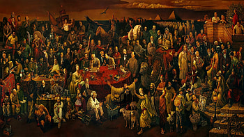 Figure paintings, Famous figures in history, Artistic interpretations, Notable personalities HD wallpaper