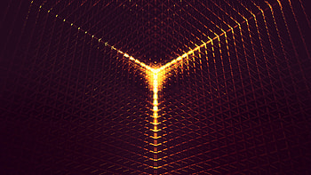 3D Abstract Digital Art Orange Light , 3d, abstract, digital-art, artist, artwork HD wallpaper