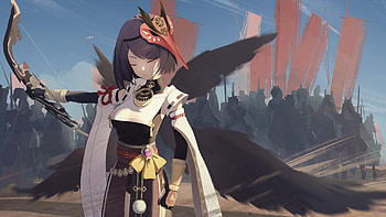 Kujou Sara Genshin Impact HD wallpaper