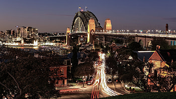 Observatory Hill Park, Sydney Harbor Bridge HD wallpaper