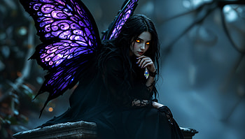 Gothic Fairy: Enchanting Ultra, gothic fairy, wings, fairy, Dark Fantasy HD wallpaper