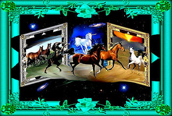 TWO NATURES, 2012, horse, nature, frame HD wallpaper