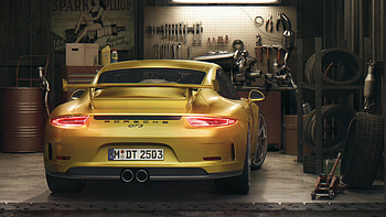 Porsche Gt3 Rear , porsche-gt3, porsche, cars, behance HD wallpaper