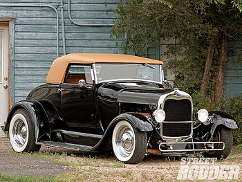 Custom Cabriolet, ford, 1929, classic, black HD wallpaper