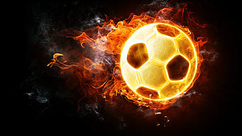 Football Soccer Fire Ball , soccer, sports, football HD wallpaper
