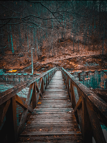 Pod de lemn, Chill, nature, road, wood, bridge, românia HD phone wallpaper