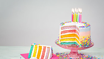 Birtay cake, Vibrant colors, Joyful celebration, Delicious sweetness HD wallpaper