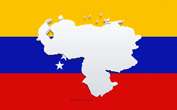 Venezuela map silhouette, Flag of Venezuela, silhouette on the flag, Venezuela, 3d Venezuela map silhouette, Venezuela flag, Venezuela 3d map HD wallpaper