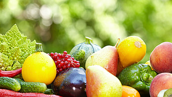 High resolution fruits and vegetables , Vibrant colors HD wallpaper