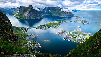 Astonishing beauty of fjords, Nature's grandeur, Unspoiled landscapes, Tranquil serenity HD wallpaper