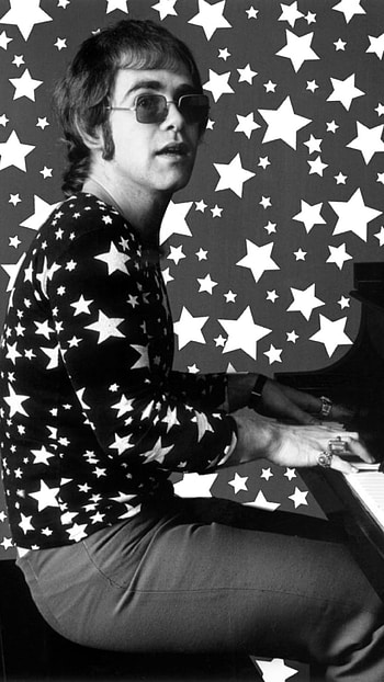 Elton John, Shining stars, Musical genius, Captivating performances HD phone wallpaper