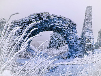 Winter gate, cold, winter, snow, gate HD wallpaper