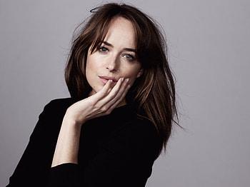 Actress, Blue eyes, Dakota Johnson, Resolution HD wallpaper