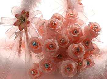 fake roses, pink, fake, roses HD wallpaper