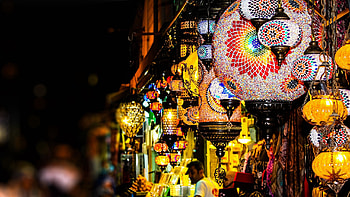 Night, Miscellanea, Miscellaneous, Multicolored, Motley, China, Flashlights HD wallpaper