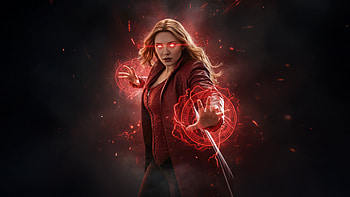 Scarlet Witch Red Magic Rising, scarlet-witch, superheroes, artwork, art, digital-art, ai HD wallpaper