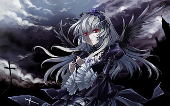 gothic anime, Vibrant and captivating, Gothic cartoon , Dark and alluring HD wallpaper
