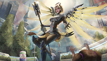 Mercy - Overwatch 2, Mercy (Overwatch), video game, Overwatch 2 HD wallpaper