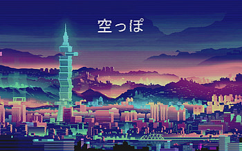 Anime : Blue Anime Aesthetic City, Pastel City HD wallpaper