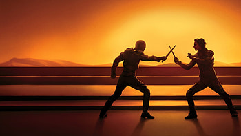 Dune: Part Two — Fremen Duel at Sunset ( ), Dune: Part Two HD wallpaper