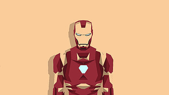 Iron Man Minimal , iron-man, superheroes, artwork, digital-art, minimalism, artist, behance HD wallpaper