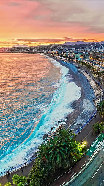 Nice, Beautiful Sea View, beautiful, sea view HD phone wallpaper